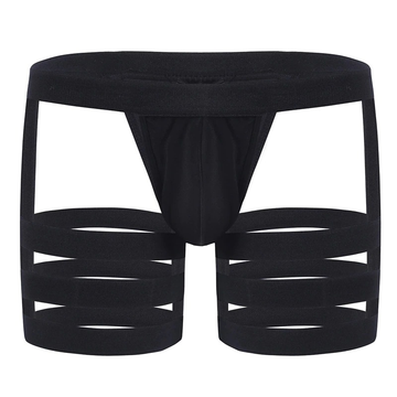 Men's Sexy Panties with Bulge Pouch and Garters / Erotic Gay Underpants Underwear - EVE's SECRETS